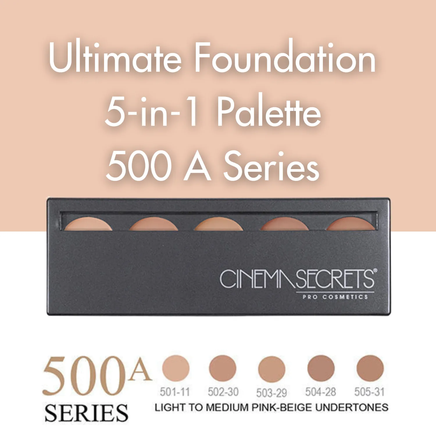 Cinema Secrets Ultimate palette fond de teint 500B 5-en-1