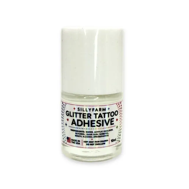 F.A.B. Glitter Tattoo Adhesive colle paillettes 10ml pinceau