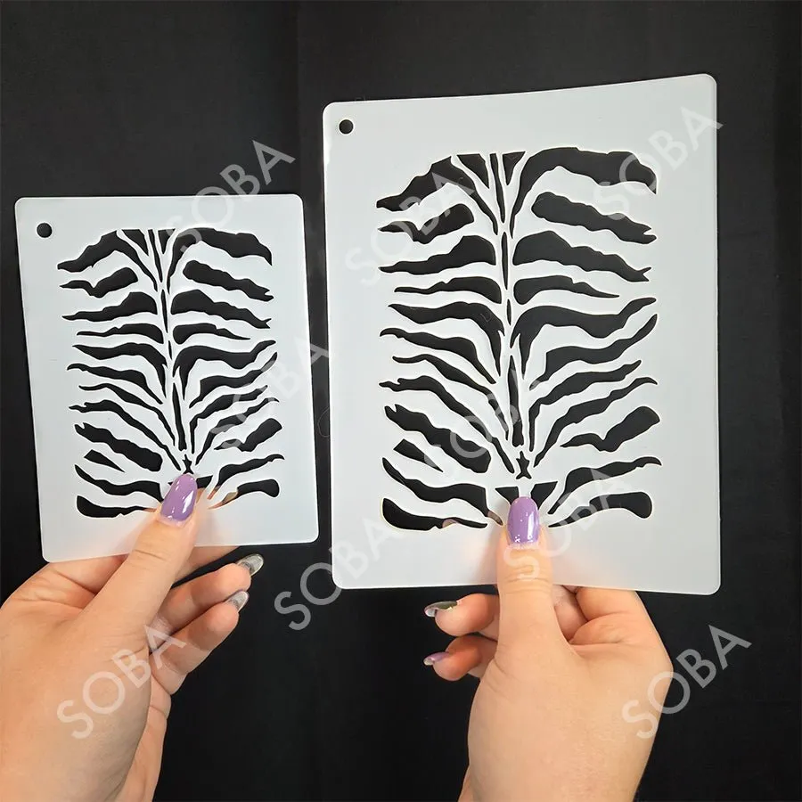 ProAiir StencilEyes QEZ01 Zebra pochoir rayures zèbre