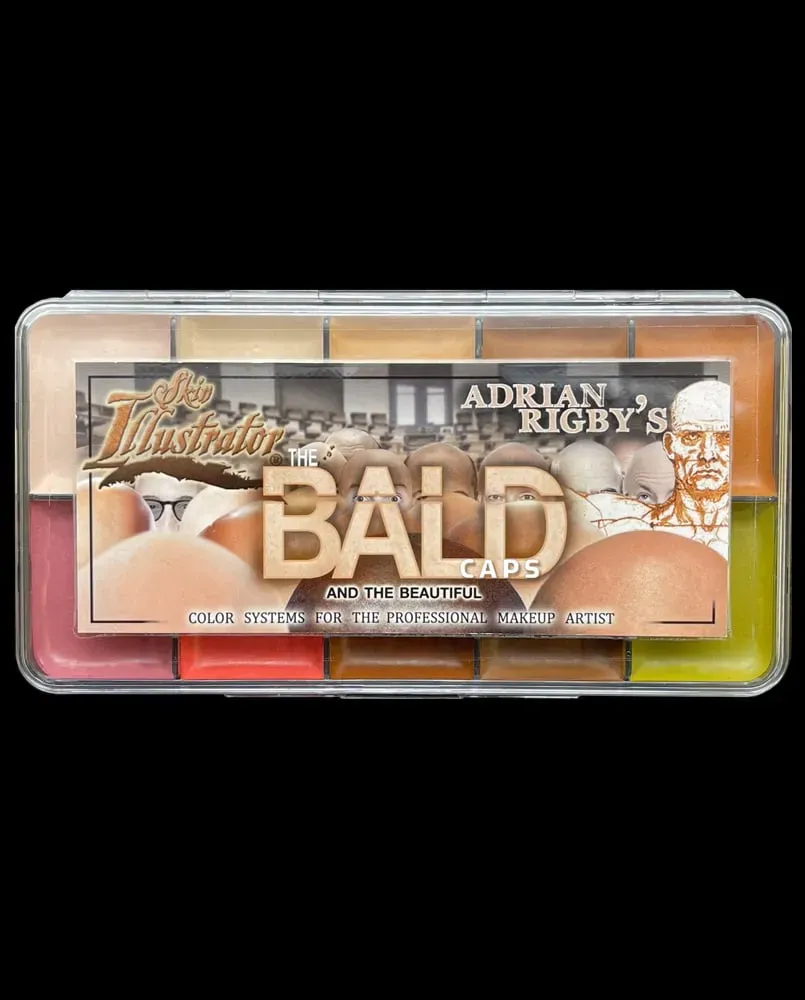 Skin Illustrator Adrian Rigby Bald Caps palette alcool chair