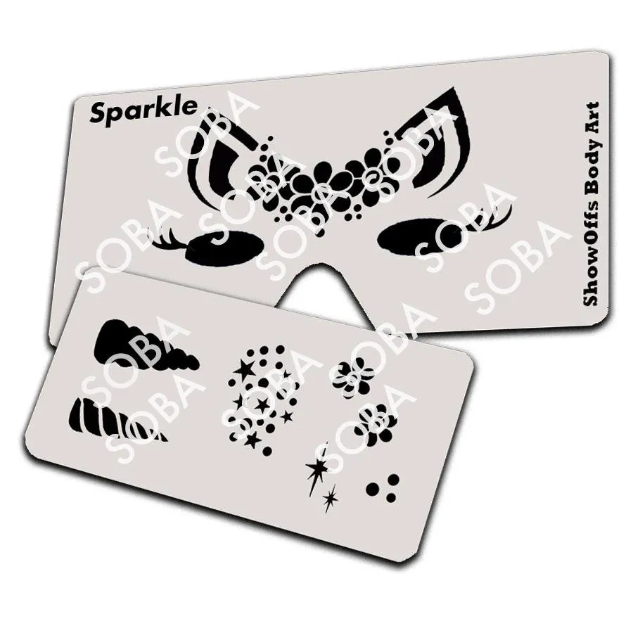ProAiir StencilEyes Sparkle pochoir visage licorne taille unique