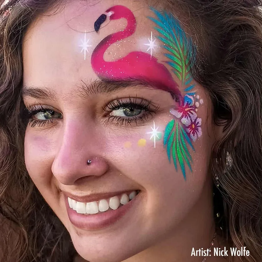 ProAiir StencilEyes Flamingo pochoir visage taille unique