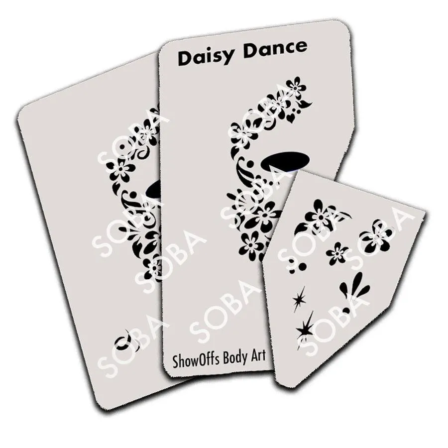 ProAiir StencilEyes Daisy Dance pochoir visage adulte fleur