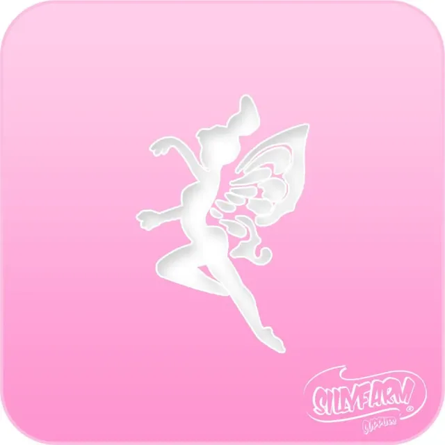 F.A.B. Pink Power Stencil Dancing Fairy pochoir maquillage Mylar réutilisable