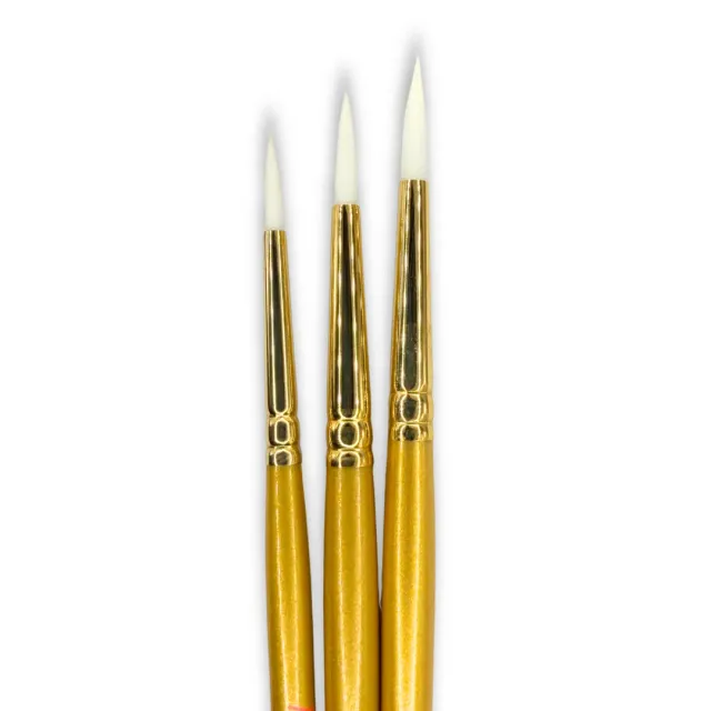 F.A.B. Paint Pal LUXE Swirl Brush Set pinceaux ronds synthétiques 3 pièces