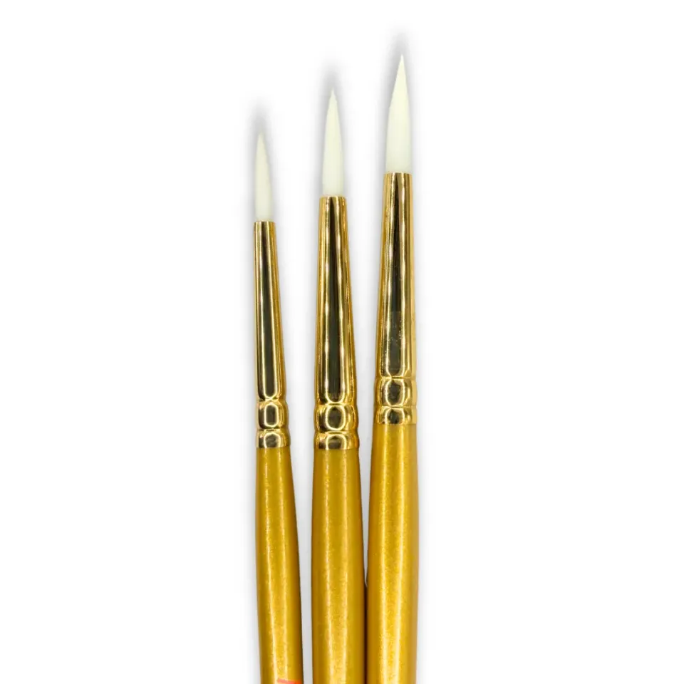 F.A.B. Paint Pal LUXE Swirl Brush Set pinceaux ronds synthétiques 3 pièces
