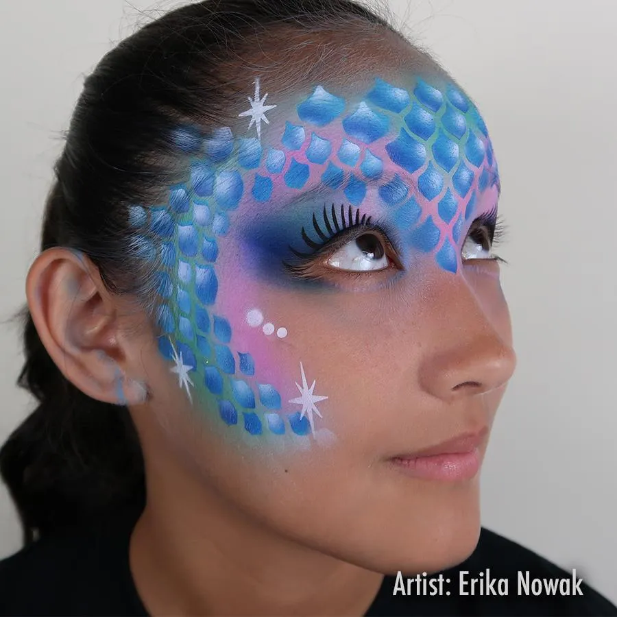 ProAiir StencilEyes Mermaid pochoir sirène écailles