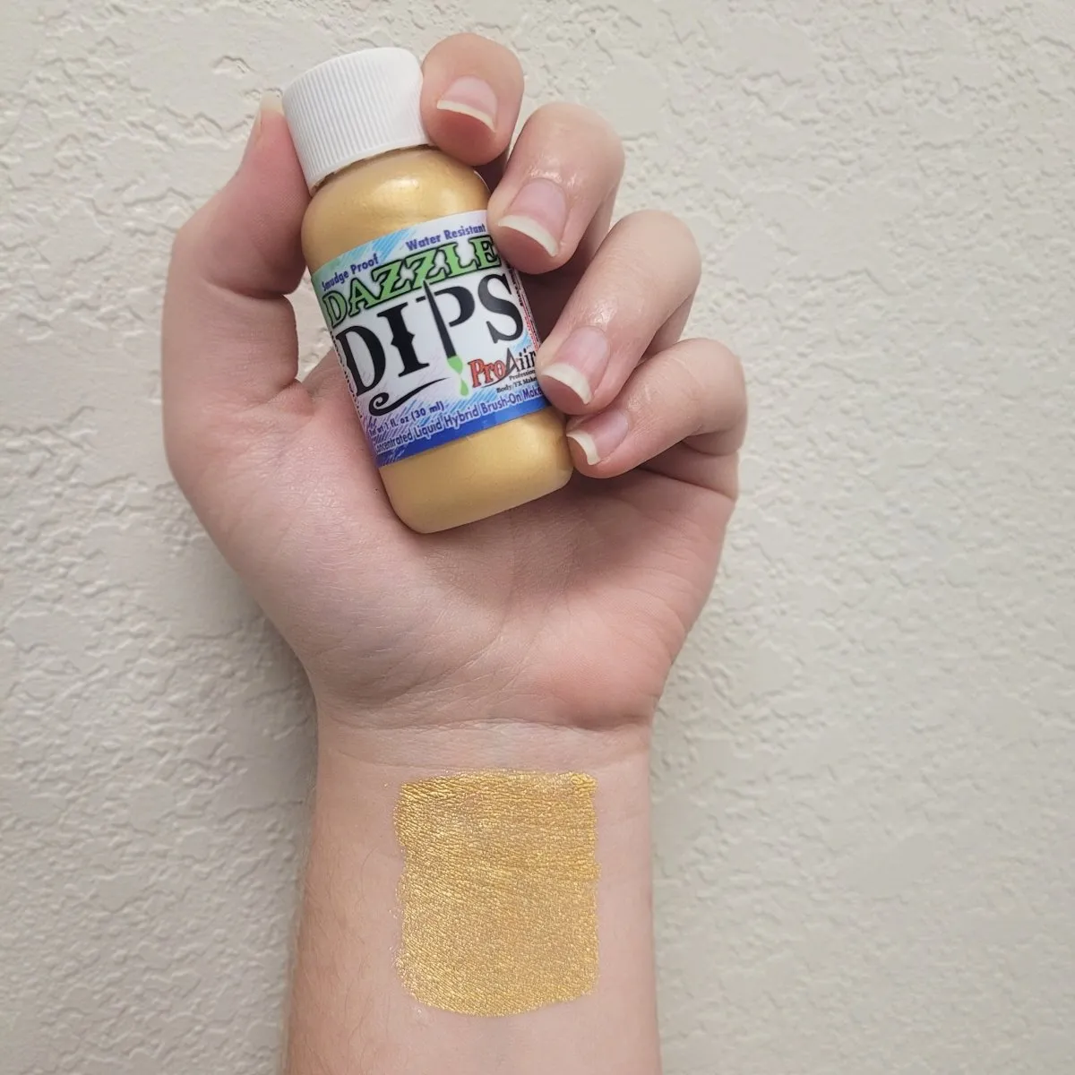 ProAiir Dazzle Gold DIPS peinture visage 30ml doré métallique