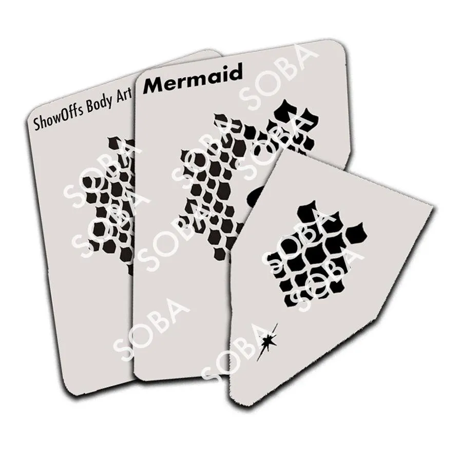 ProAiir StencilEyes Mermaid pochoir sirène écailles
