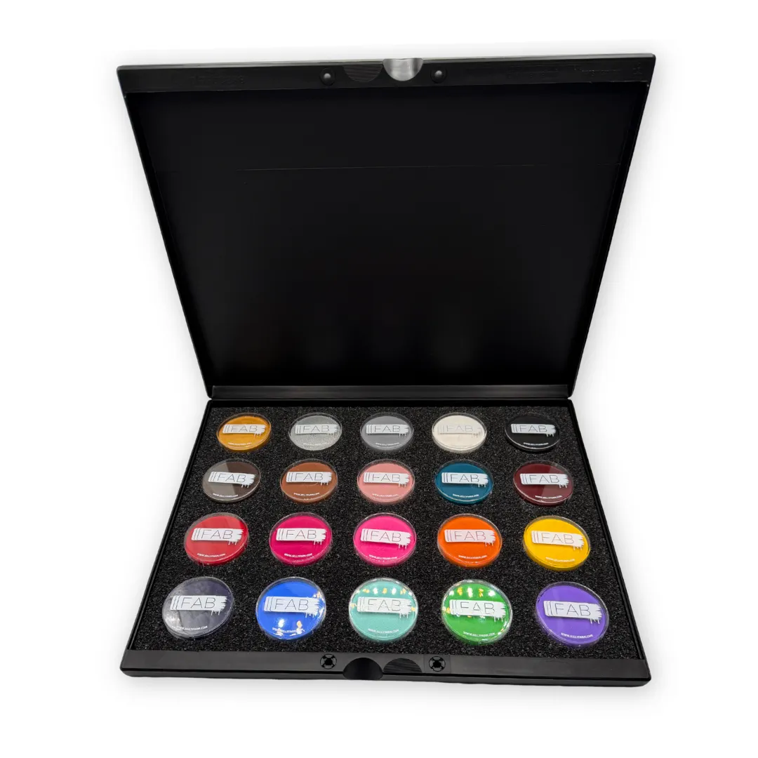 F.A.B. 20 Color Face Paint Master Palette palette peinture visage 20 couleurs