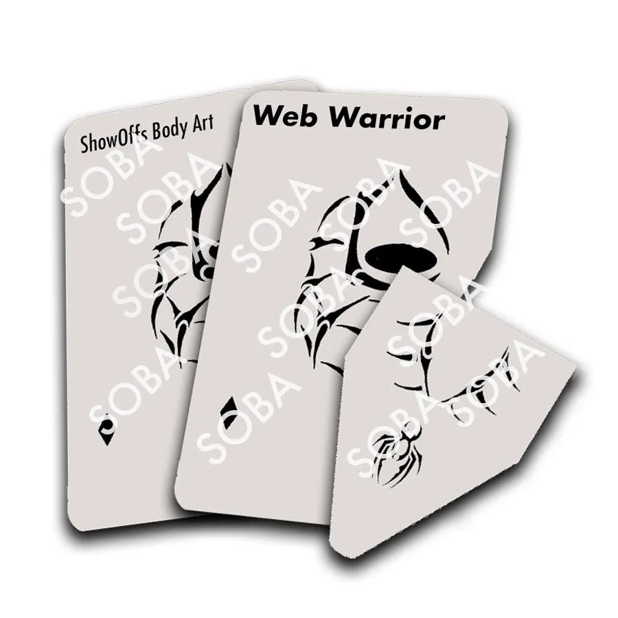 ProAiir StencilEyes Web Warrior pochoir visage toile araignée