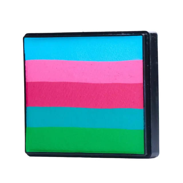 F.A.B. Dragonfly Rainbow Cake fard visage 50g rose aqua vert