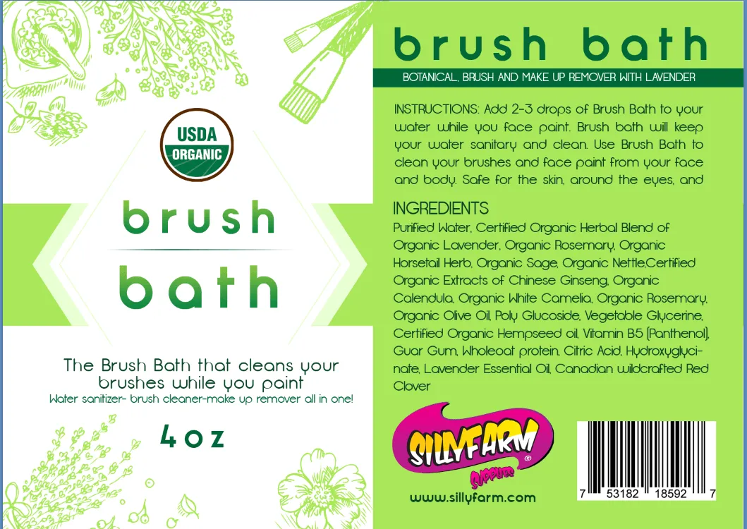 F.A.B. Brush Bath Spray nettoyant pinceaux 4 oz sans alcool