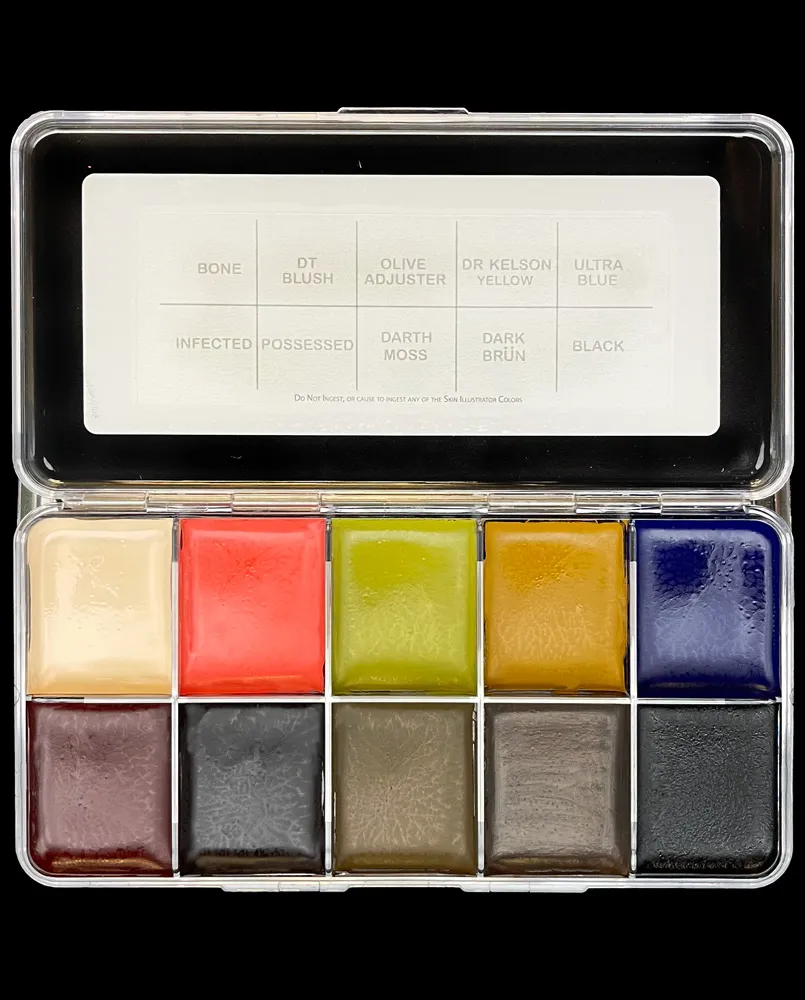 Skin Illustrator Flora Moody’s 28 Late Palette maquillage effets spéciaux 10 couleurs