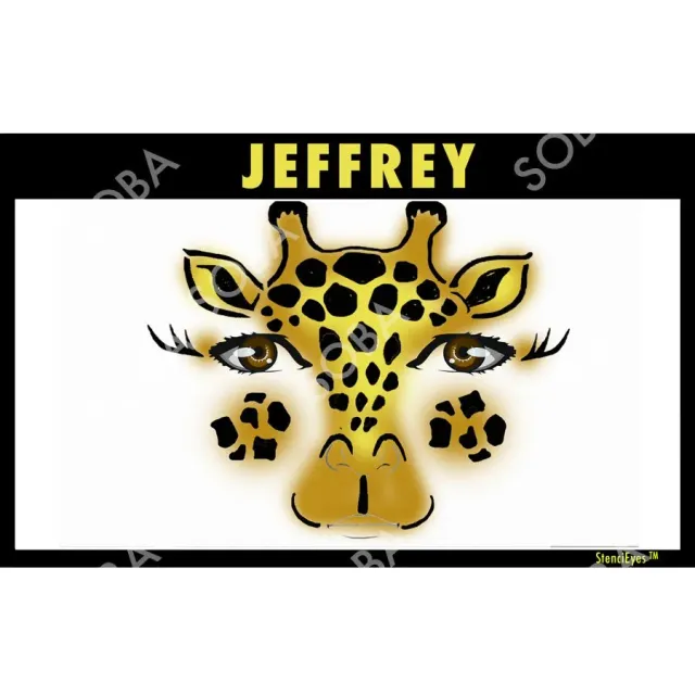 ProAiir StencilEyes Jeffrey pochoir visage taille unique girafe