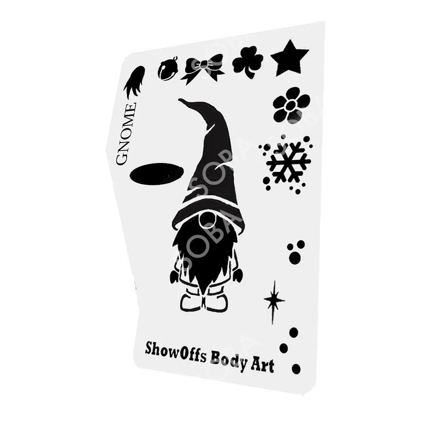 ProAiir StencilEyes Gnome pochoir visage taille unique gnome