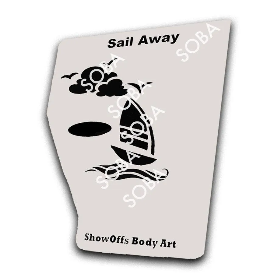 ProAiir StencilEyes Sail Away pochoir taille unique marin