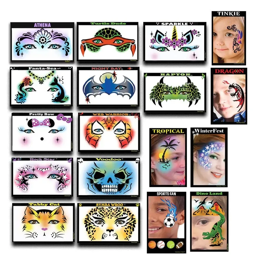 ProAiir StencilEyes Best Selling Stencil Collection coffret adulte