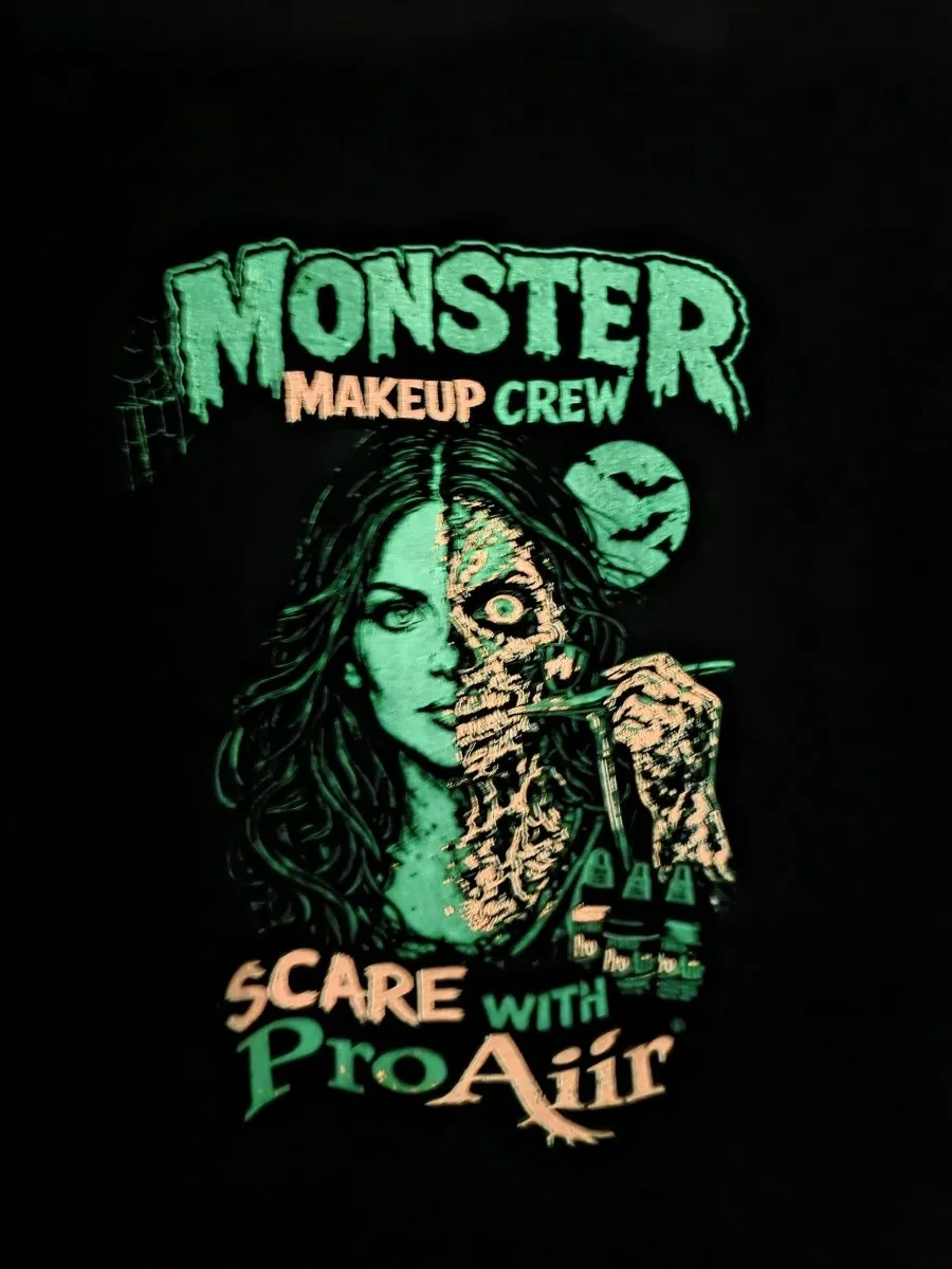 ProAiir Monster Makeup Crew t-shirt phosphorescent taille L