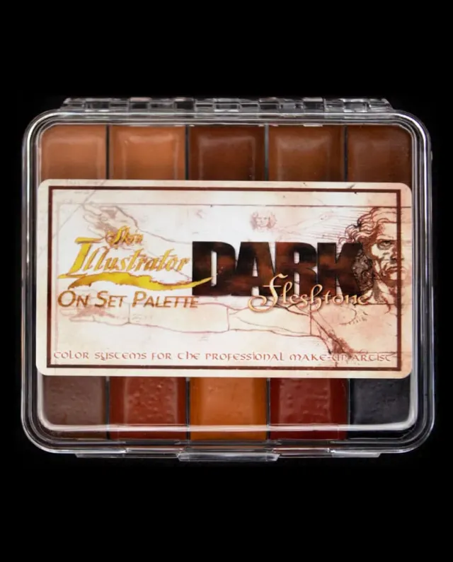 Skin Illustrator Dark Flesh Tone On Set palette poche