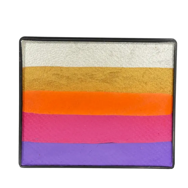 F.A.B. Sunset Pixie Rainbow Cake 50 g peinture visage – dégradé chaud