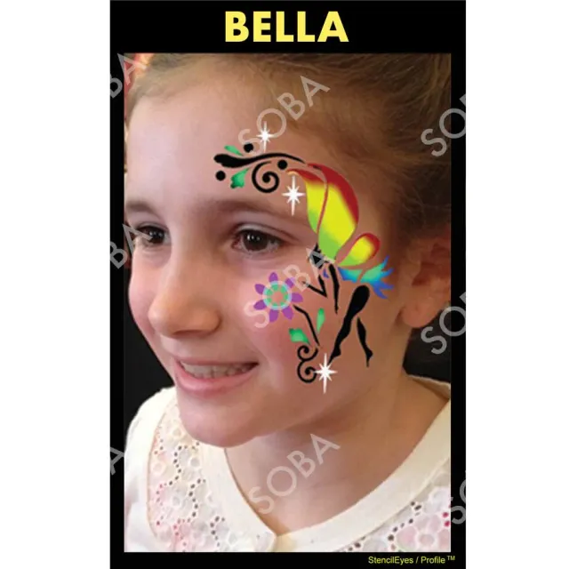 ProAiir StencilEyes Bella Fairy pochoir visage taille unique fée
