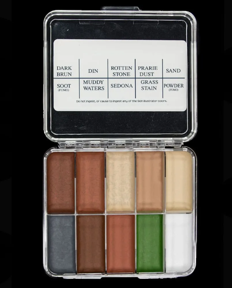 Skin Illustrator Grunge On Set mini palette fard alcool 10 couleurs