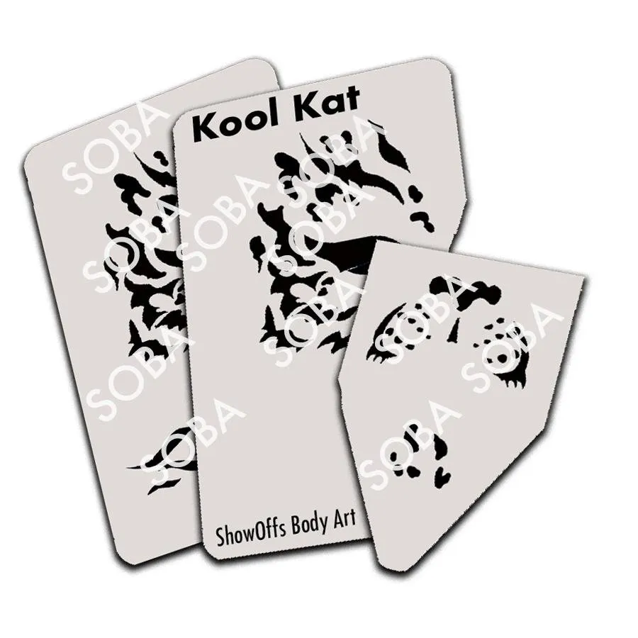 ProAiir StencilEyes Kool Kat pochoir visage adulte tigre