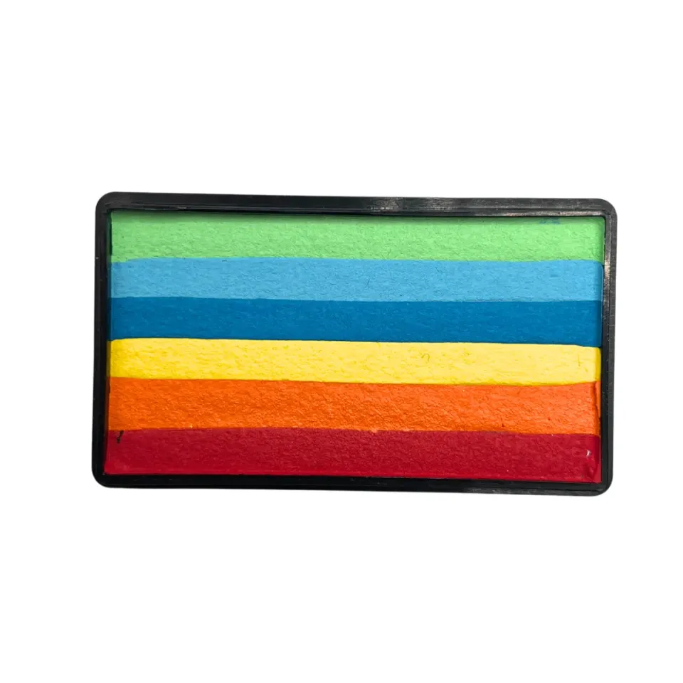 F.A.B. Retro Brite Arty Cake 28g peinture visage arc-en-ciel mate