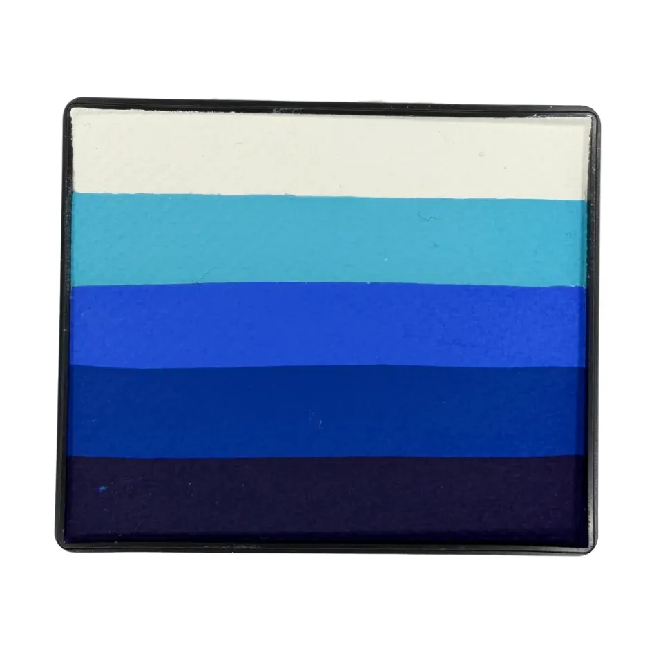 F.A.B. Out of the Blue Rainbow Cake peinture visage 50 g bleue