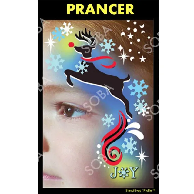ProAiir StencilEyes Prancer pochoir taille unique renne Noël