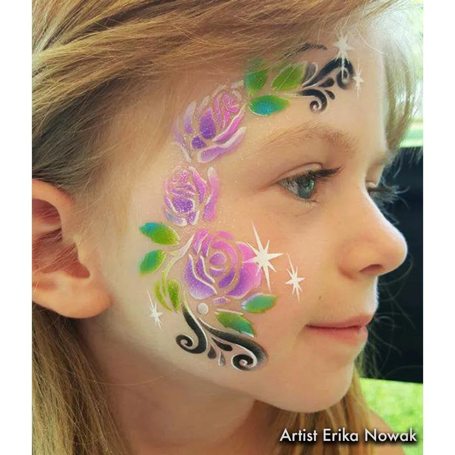 ProAiir StencilEyes Roses pochoir maquillage réutilisable fleurs