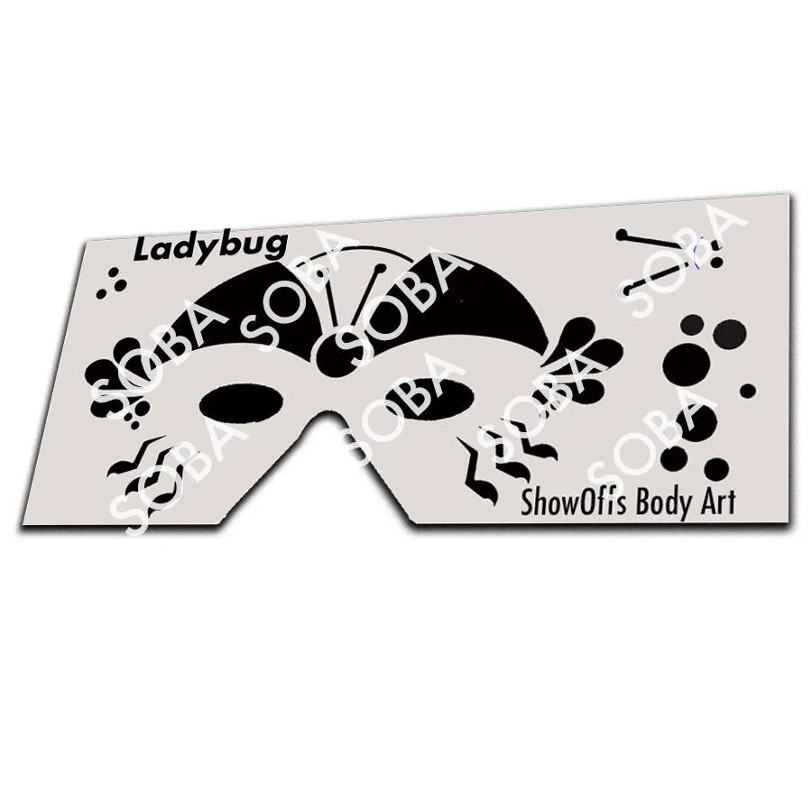 ProAiir StencilEyes Lady Bug pochoir maquillage enfant coccinelle