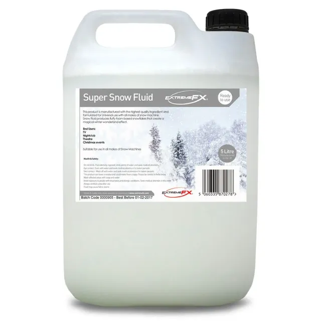 Paintglow ExtremeFX Snow Fluid liquide neige 5L flocons denses