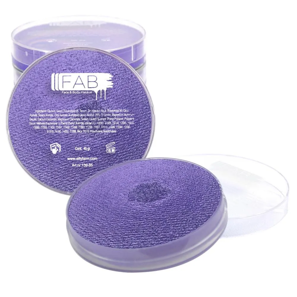 F.A.B. Crystal Jubilee 234 peinture visage violet shimmer 16 g