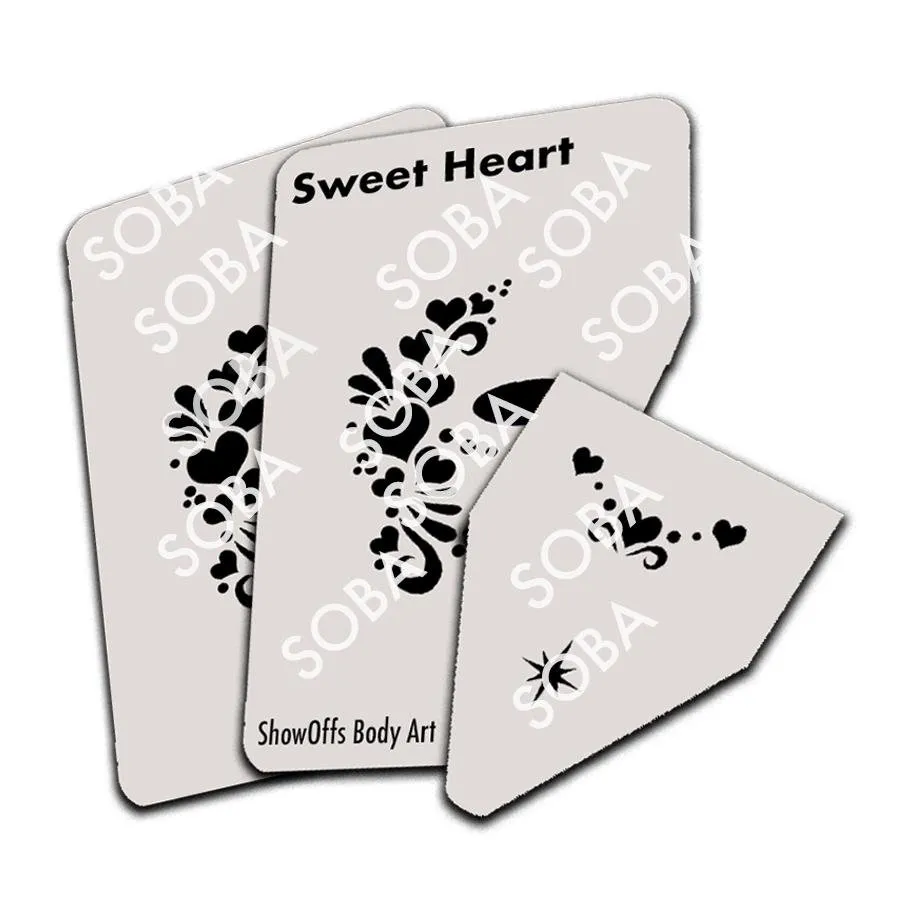 ProAiir StencilEyes Sweet Heart pochoir visage adulte cœur