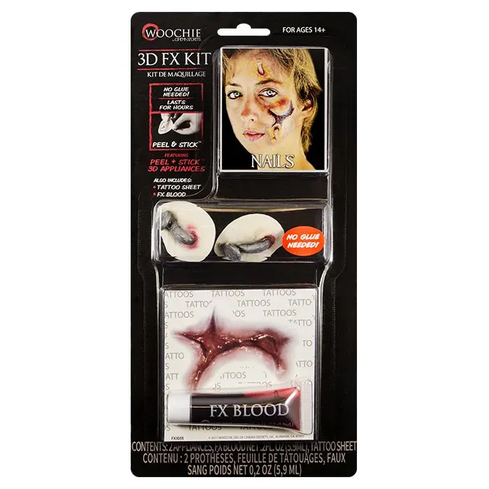 Woochie Nails/Bolts kit FX 3D clous autocollant