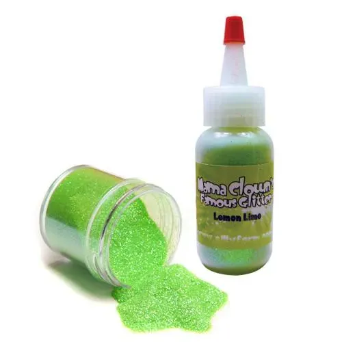 F.A.B. Mama Clown Lemon Lime paillettes 1 oz irisées