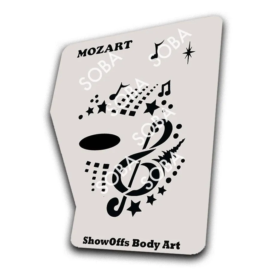 ProAiir StencilEyes Mozart pochoir taille unique musique