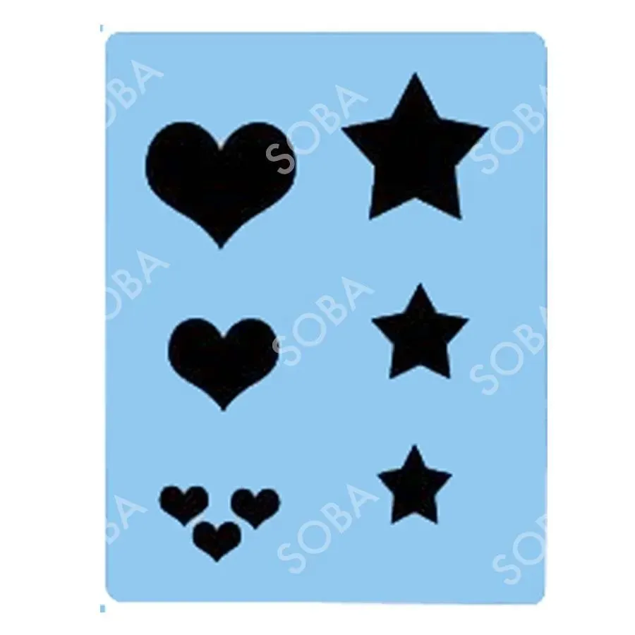 ProAiir QuickEZ QEZ24 Hearts & Stars pochoir cœurs étoiles