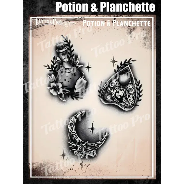 ProAiir Tattoo Pro Potion Planchette pochoir tatouage occulte