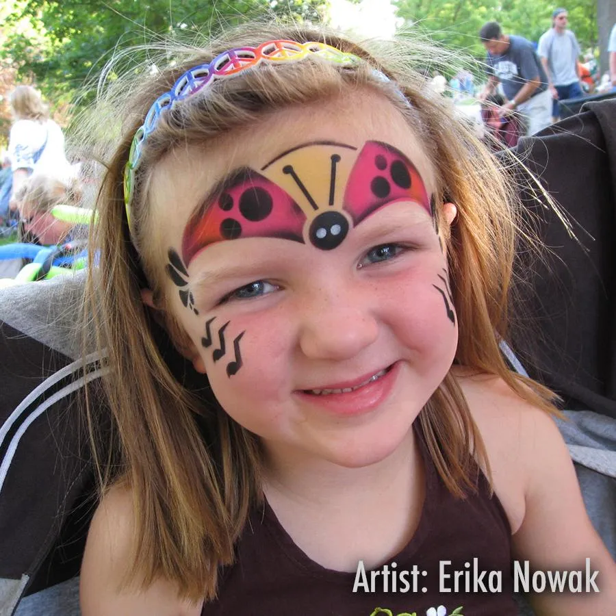 ProAiir StencilEyes Lady Bug pochoir maquillage enfant coccinelle
