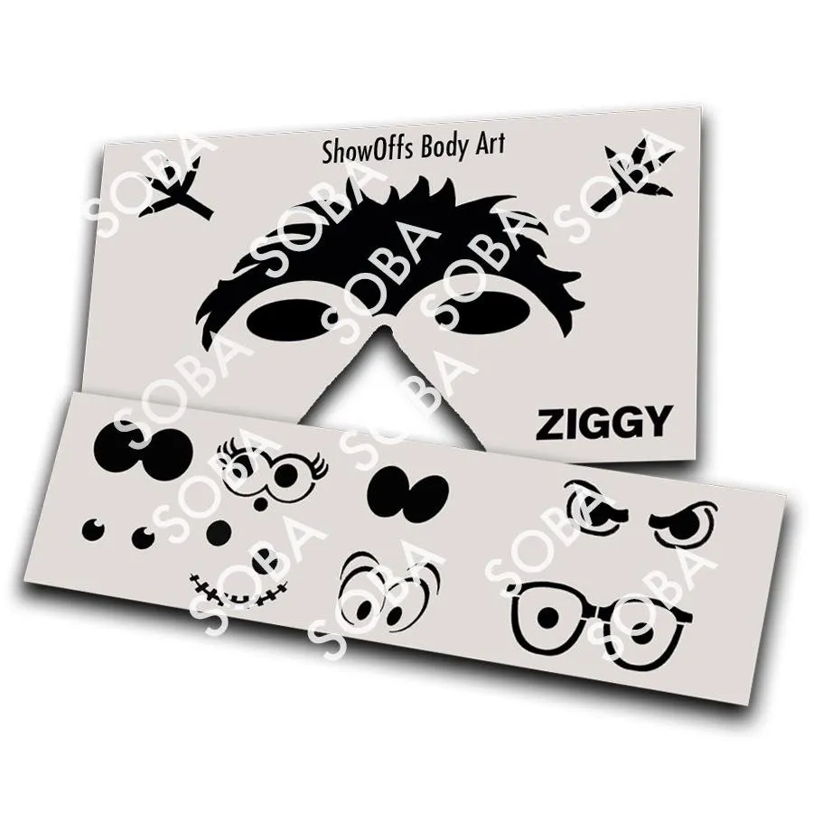 ProAiir StencilEyes Ziggy pochoir visage monstre taille unique