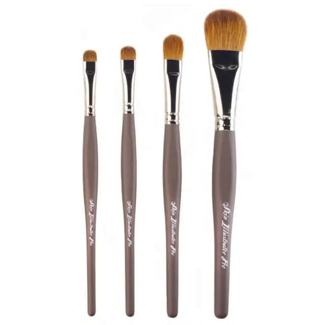 Skin Illustrator NF Series pinceau maquillage plat Kolinsky