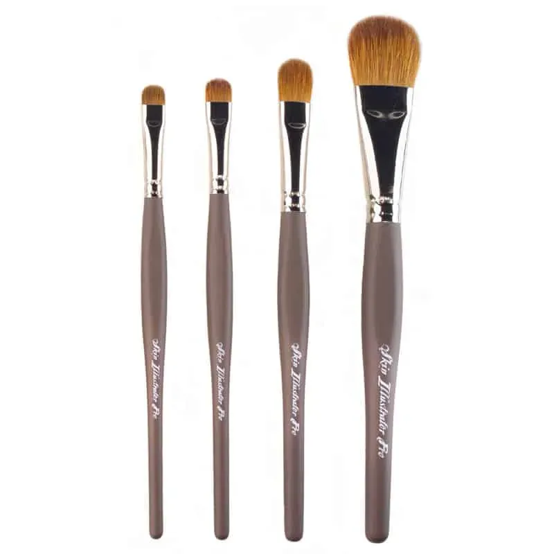 Skin Illustrator NF Series pinceau maquillage plat Kolinsky