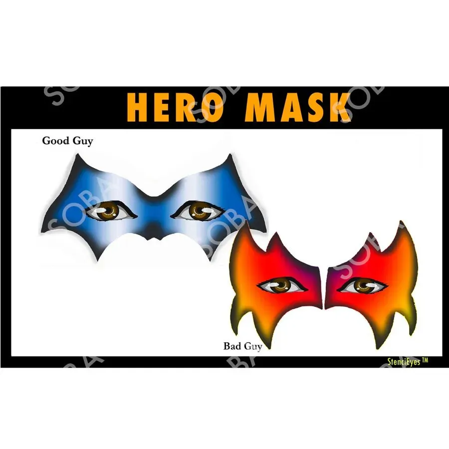 ProAiir StencilEyes Hero Mask pochoir visage taille unique héros