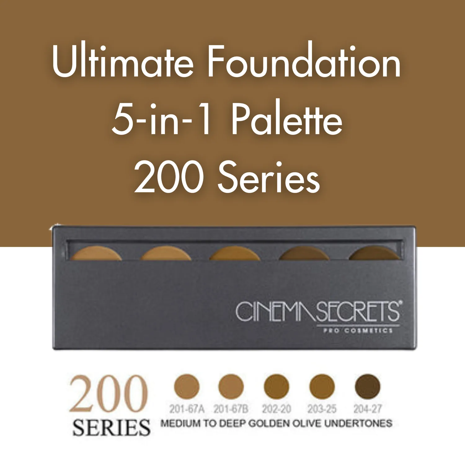 Cinema Secrets Ultimate Foundation palette fond de teint 200 olive