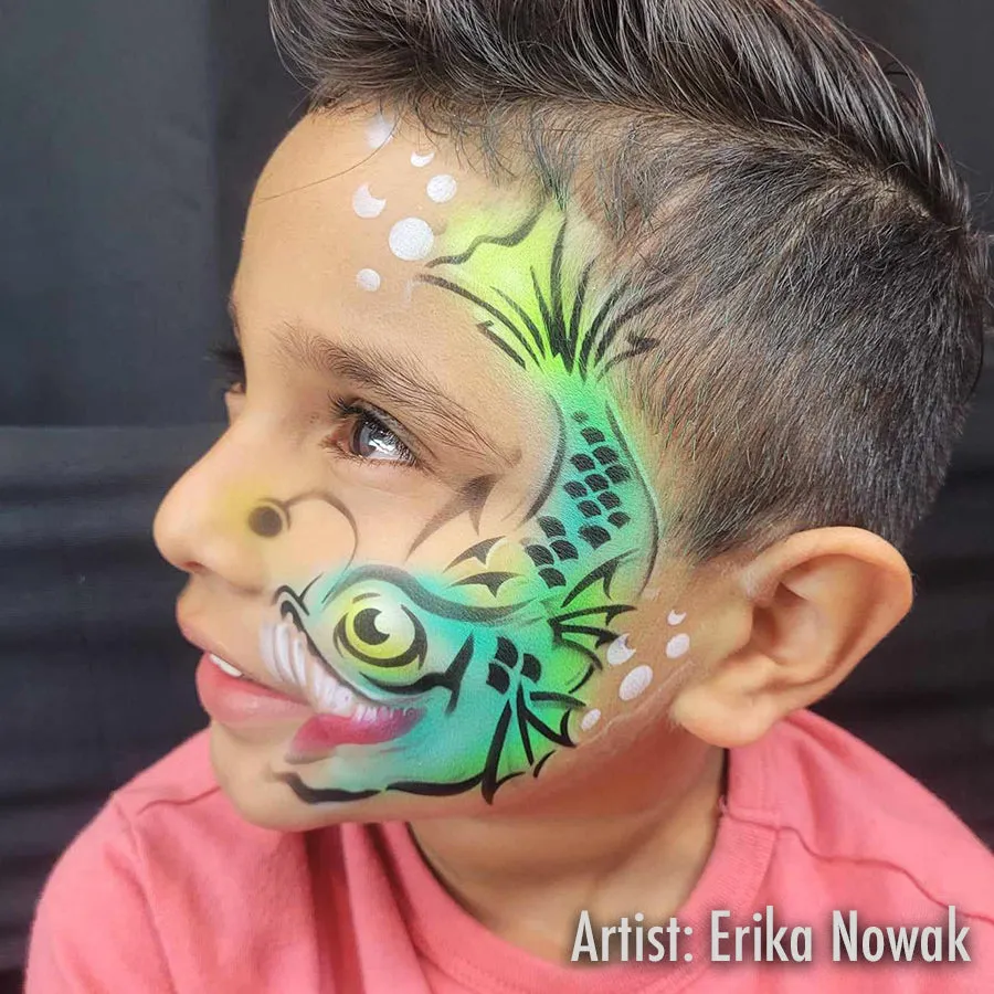 ProAiir StencilEyes Glow Fish pochoir maquillage poisson