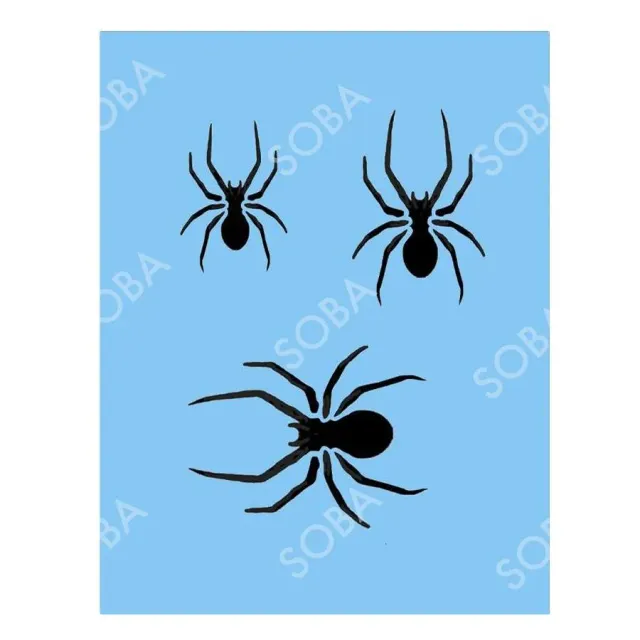 ProAiir QuickEZ QEZ79 Long Spiders pochoir maquillage unique araignées