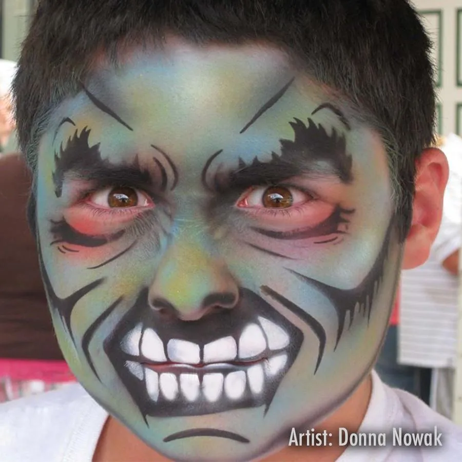 ProAiir StencilEyes Grouchy pochoir maquillage adulte Hulk